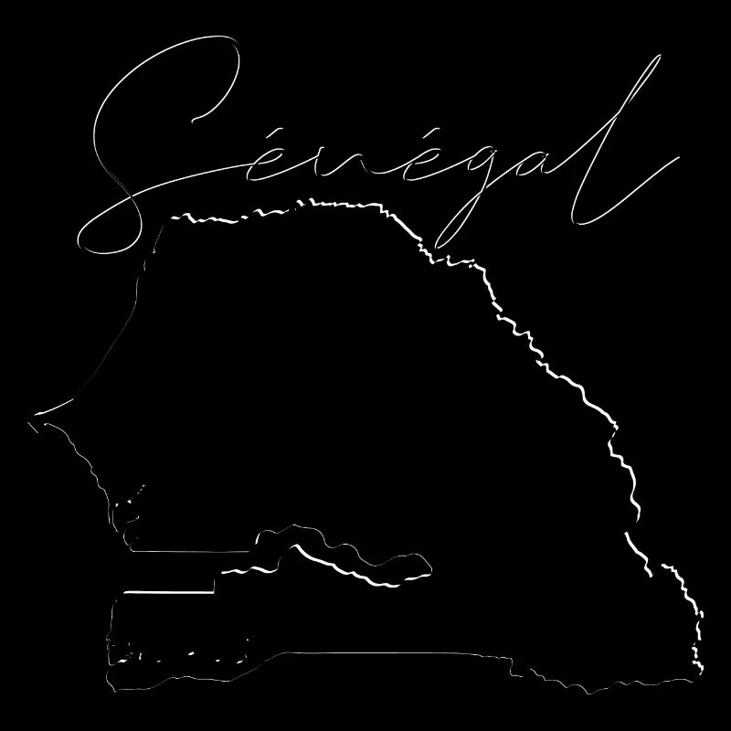 Senegal map - shadow FR