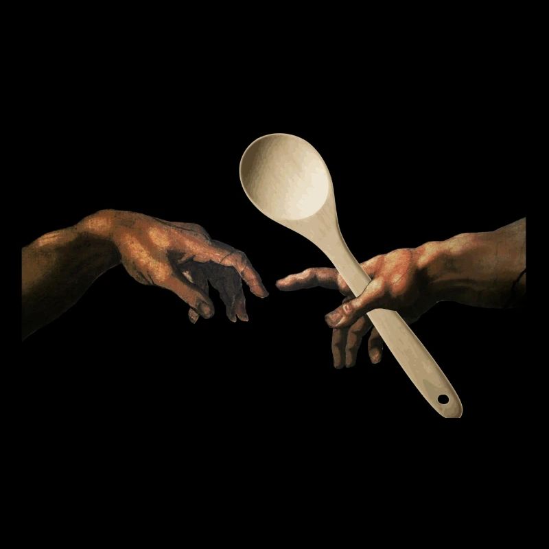 Michelangelo wooden spoon
