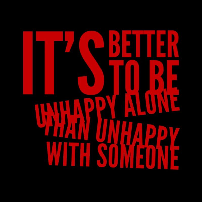 unhappy and lonely