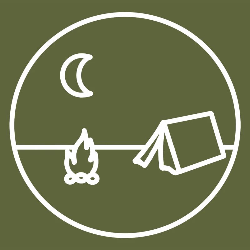 Camping -midnight + campfire