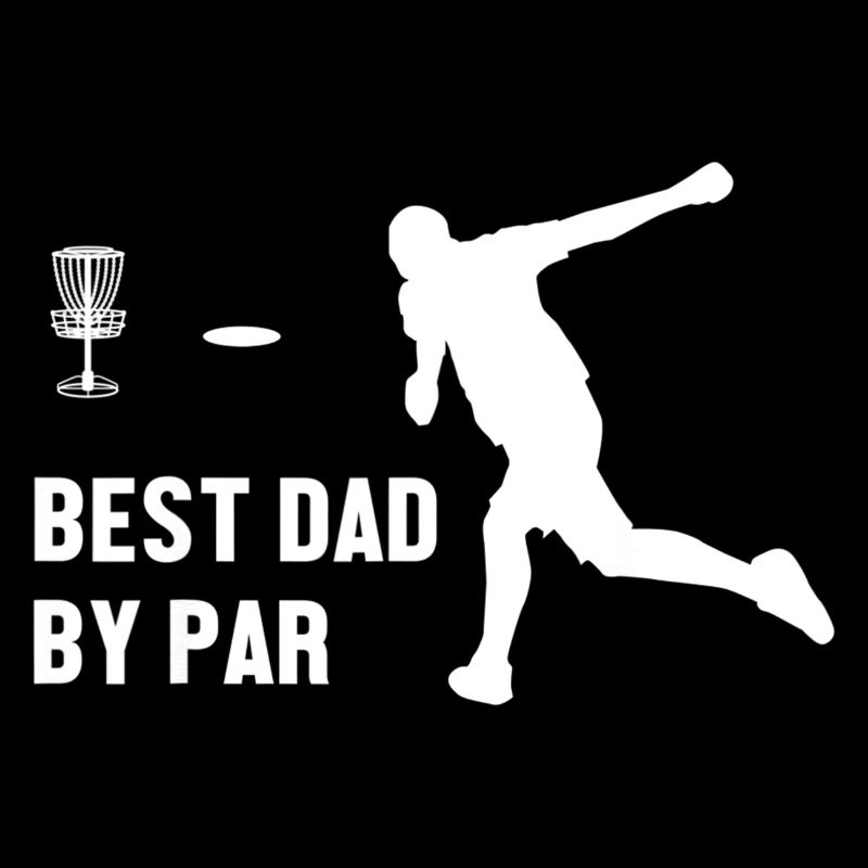 Best Dad By Par Disc Golf Golfing Golfer Disque cadeau