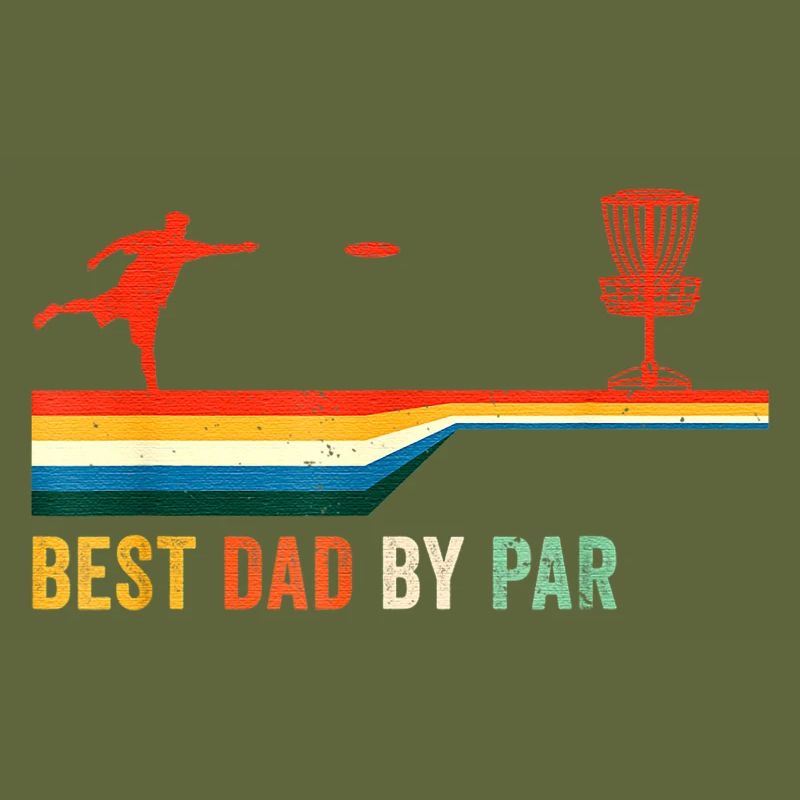 Best Dad By Par Disc Golf Golfing Golfer Gift Disk