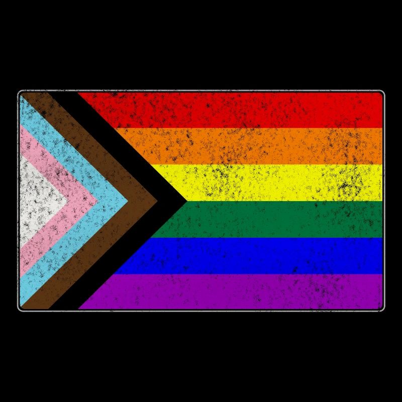 Distressed Progress LGBTQ Pride Flag