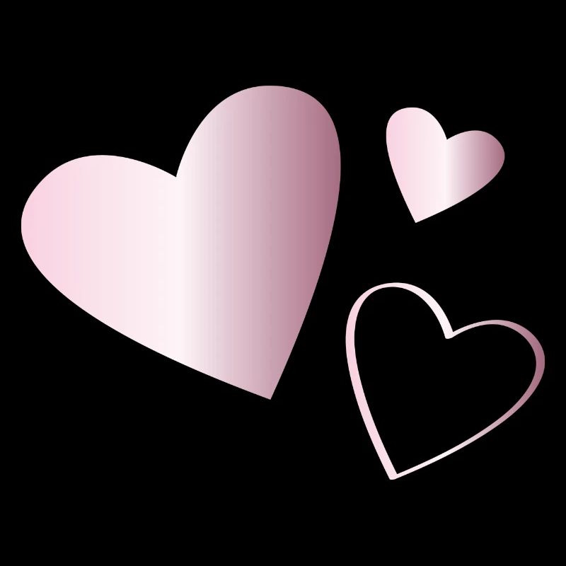 Two Hearts Tourmaline Pink