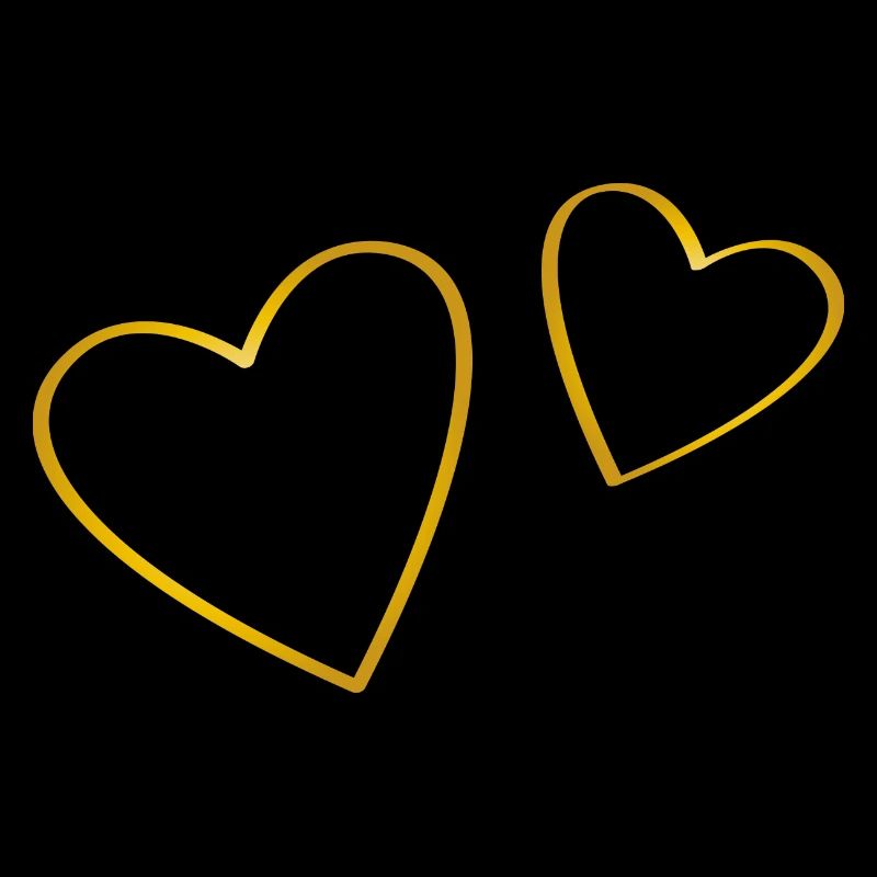 Two hearts gold