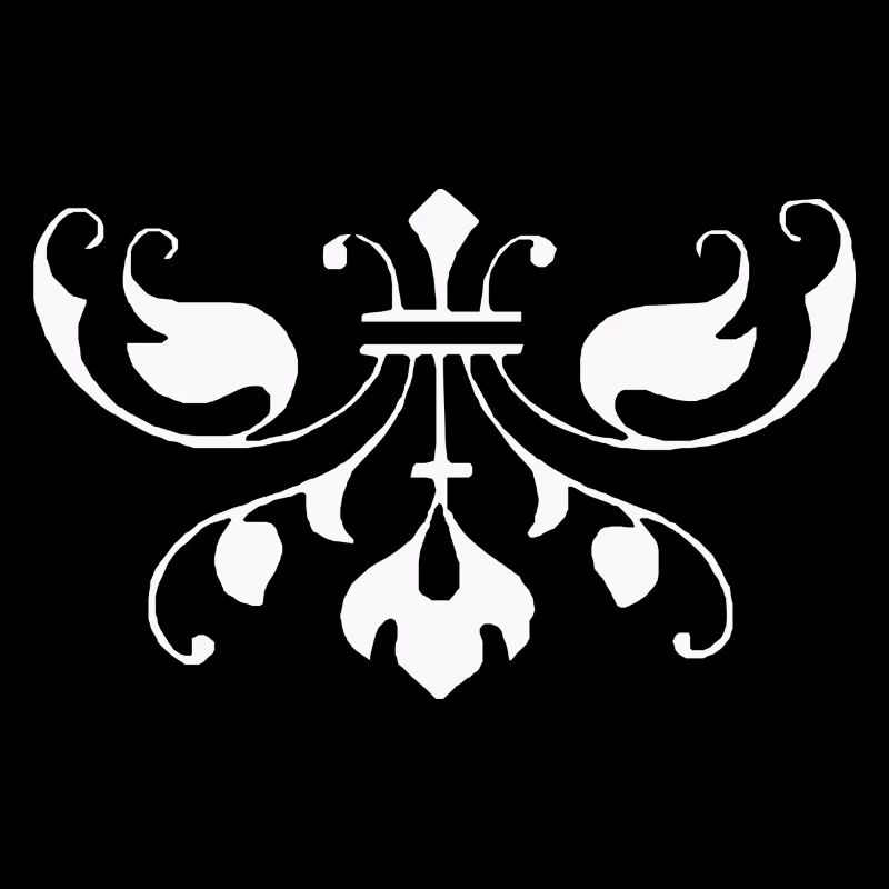 Baroque ornament pattern female beautiful abstract