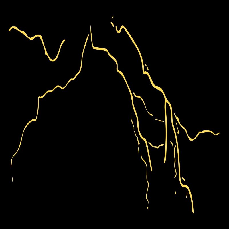 Abstract mountain / line / gold / pattern