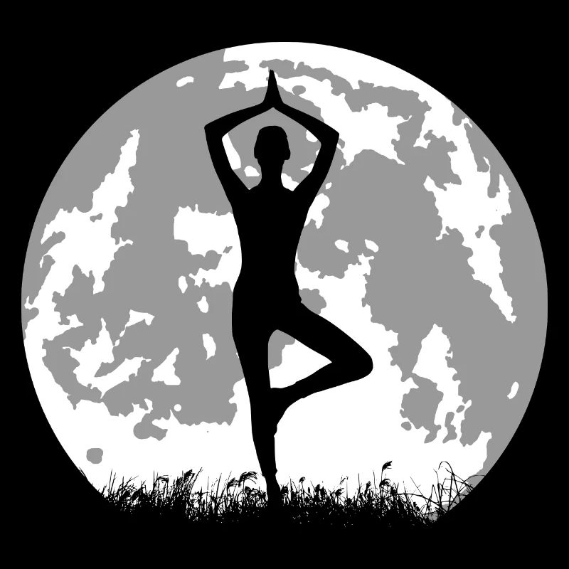 yoga devant la lune 01 - méditation