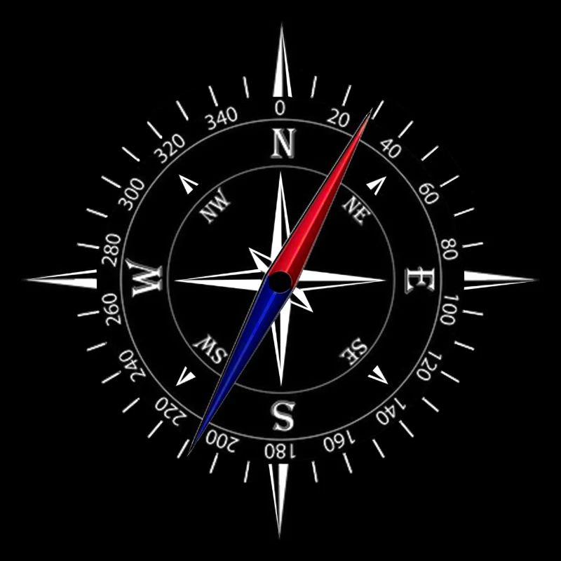 Kompass mit weisser Skala - Adventure Navigation