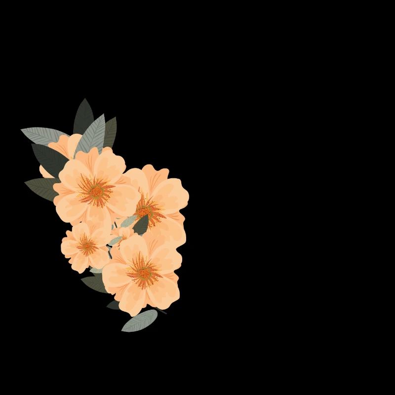 lettre o fleuris