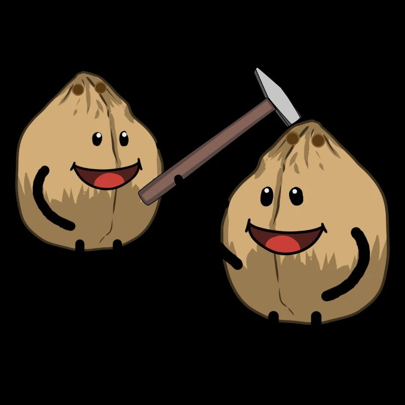 Coconut Nut Nuts Crack Hammer Fantasy