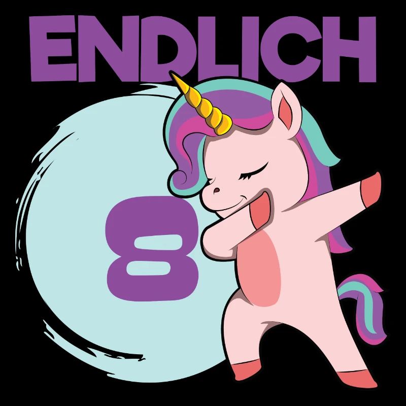 Endlich 8 Dabbing Einhorn