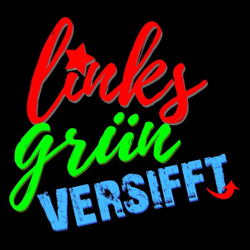 links grün versifft