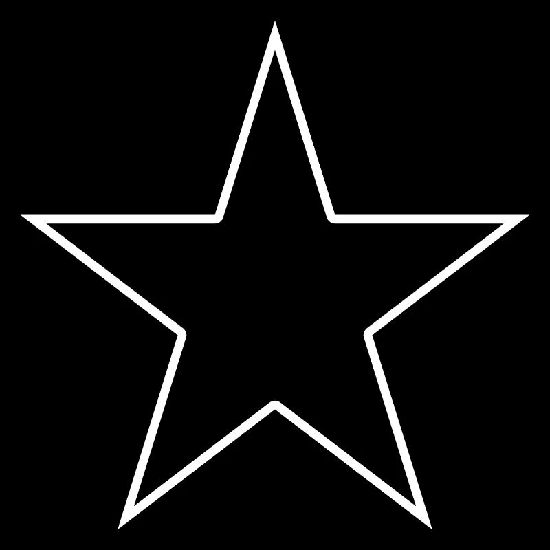 White contour star