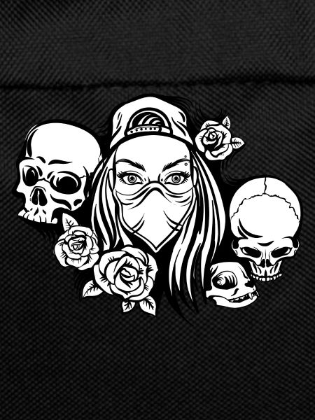 Metal Lady with Mask