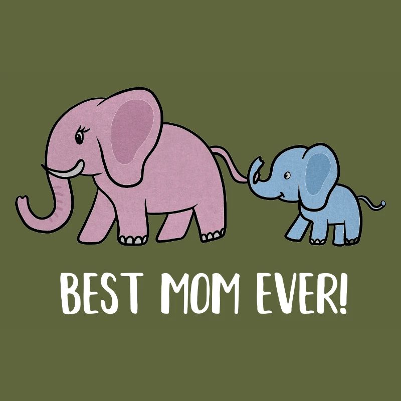 Mama elephant with cub Best Mom Ever,