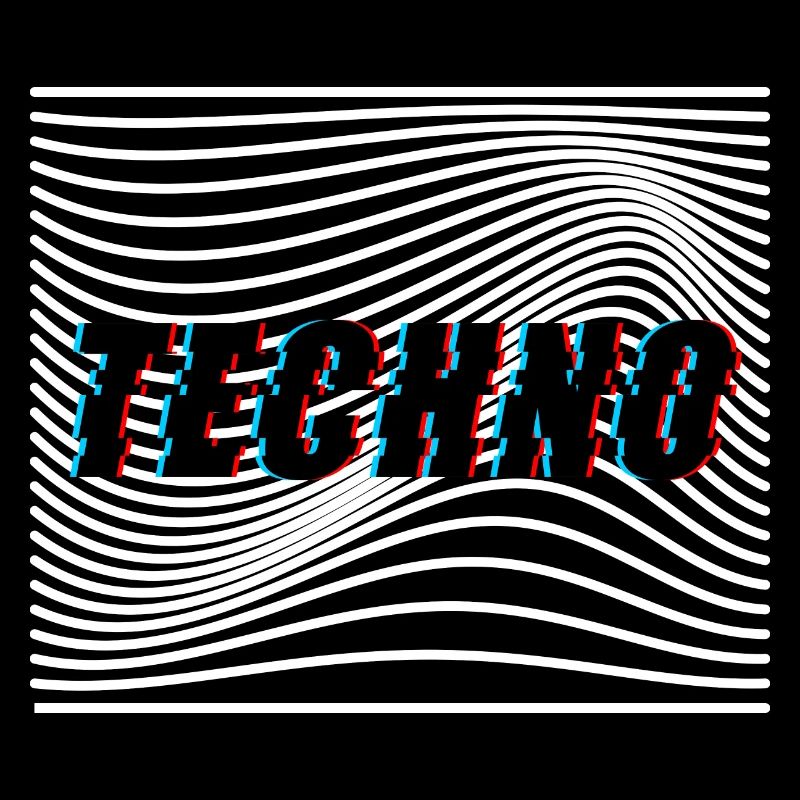 Techno Wellen Trippy Psychedelisch