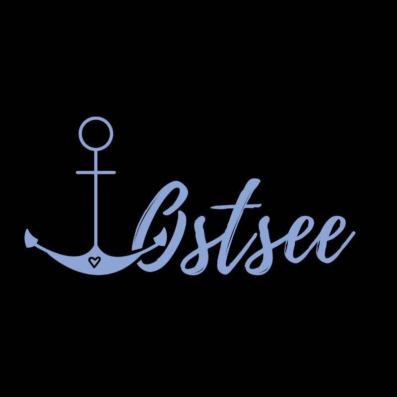 Spruch Ostsee Anker mit Herz