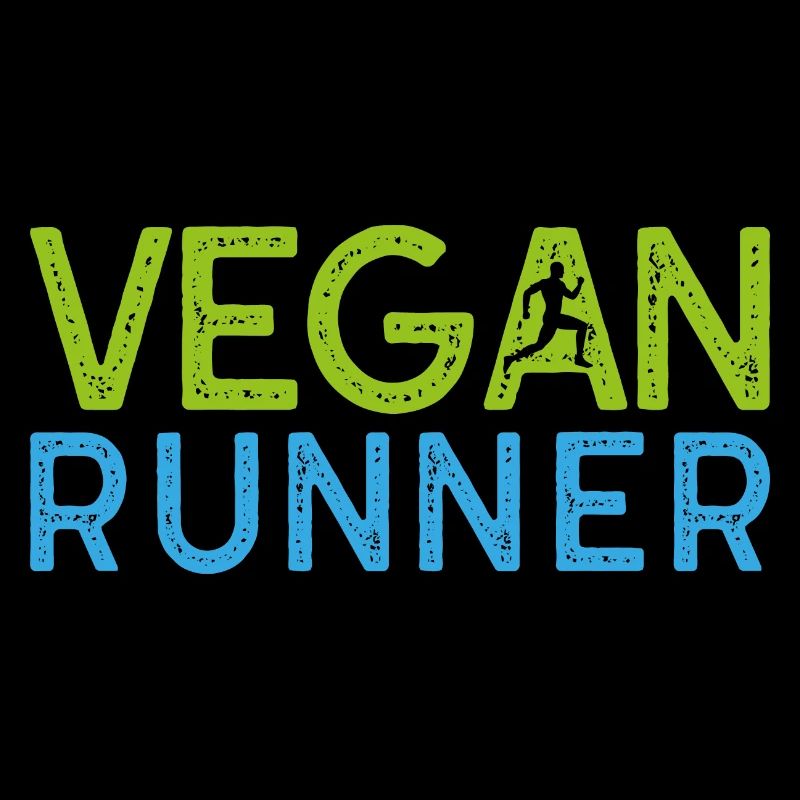 Vegan runner Geschenk Pflanzen Spruch