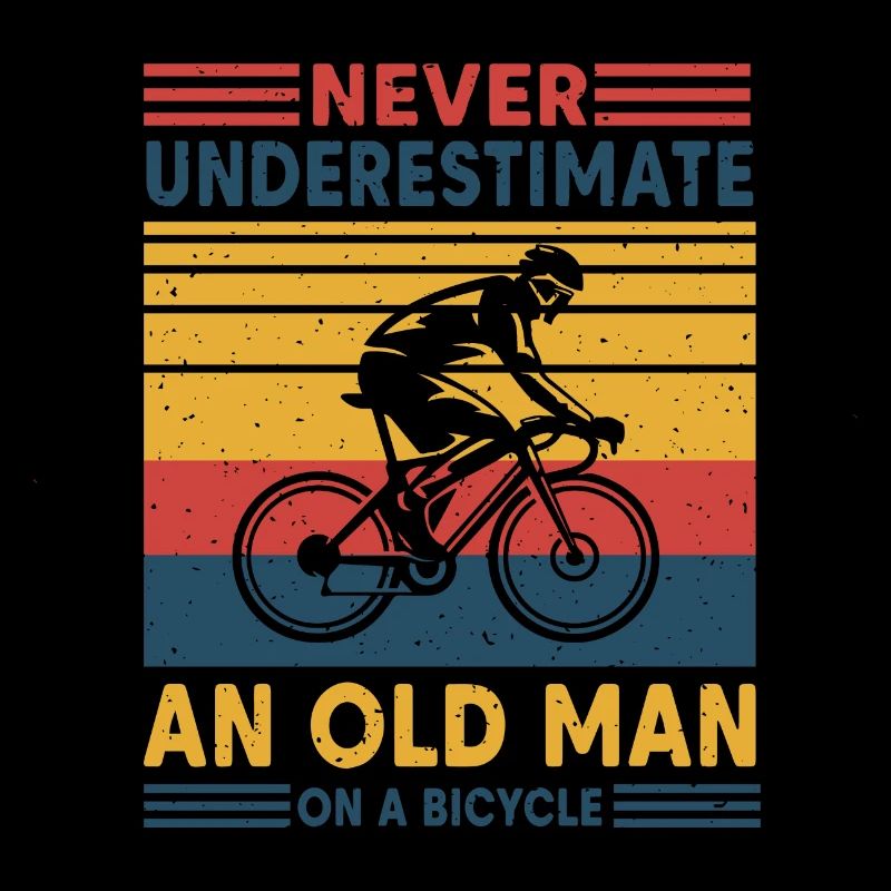 Never underestimate an old man on a bicycle