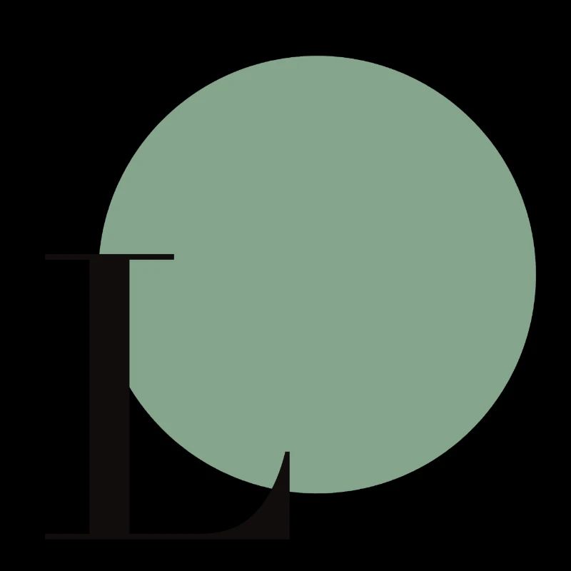 Letter L with circle