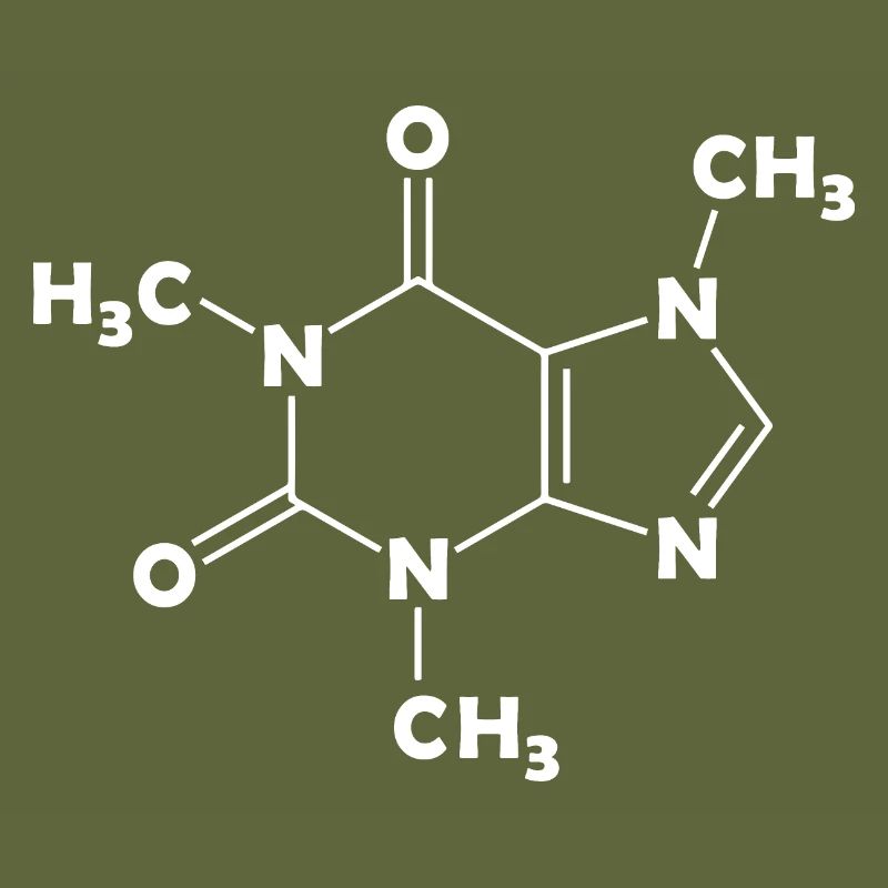 Caféine molécule de structure formule café chimie