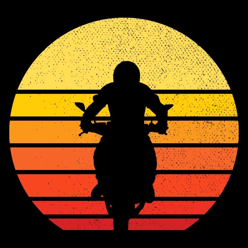motorcycle and sunset - biker