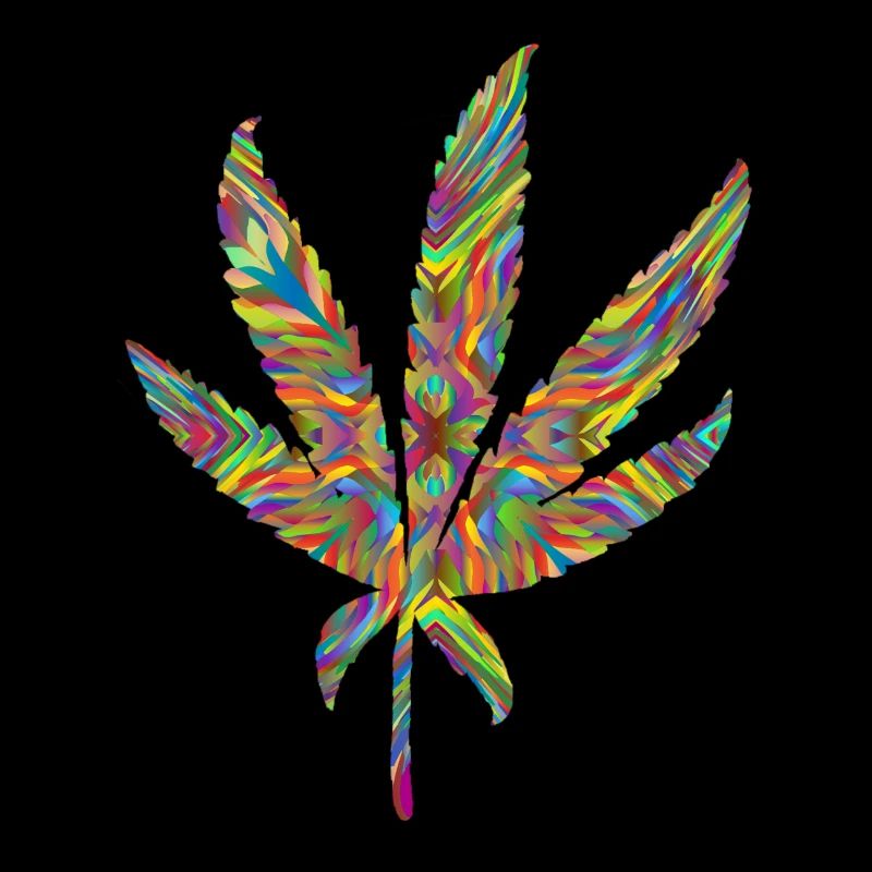 Hemp leaf psychedelic 2