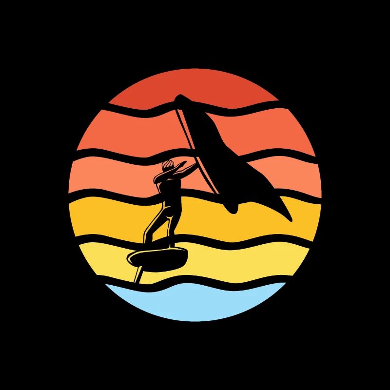 Surfer Dabbing Wingfoiler Wing Foiling Geschenk