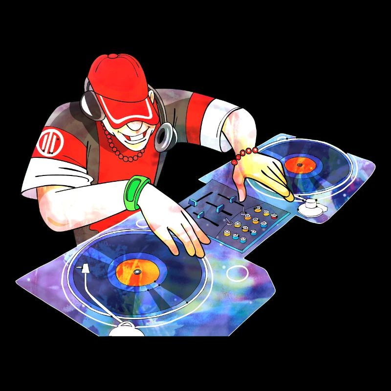 dessin animé DJ