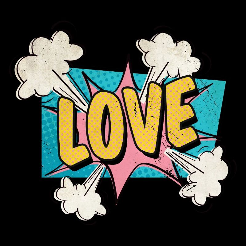 Love exploding BD style amoureux