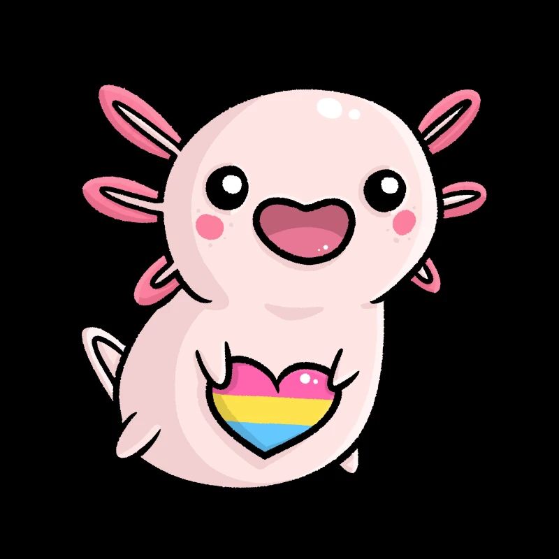 Doux Axolotl Pan Queer drapeau drapeau LGBTQ Kawaii