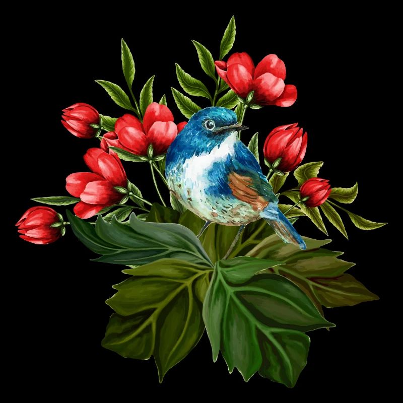 Bunter Vogel