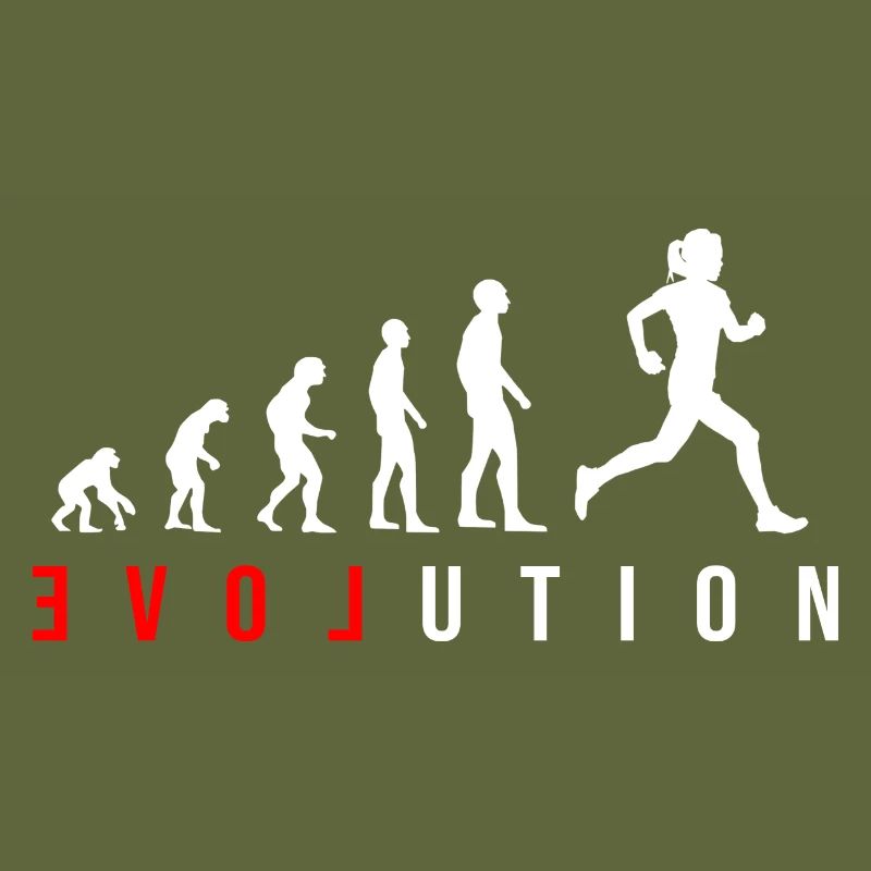 Runner Running LOVE Fitness Evolution Jogger