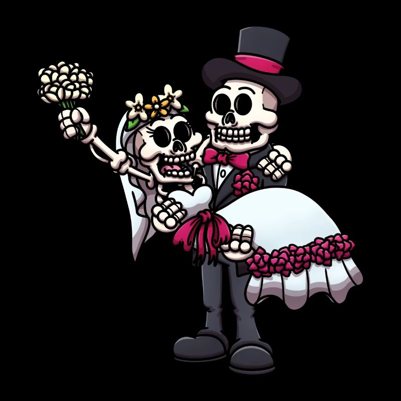 Verheiratete Skelette