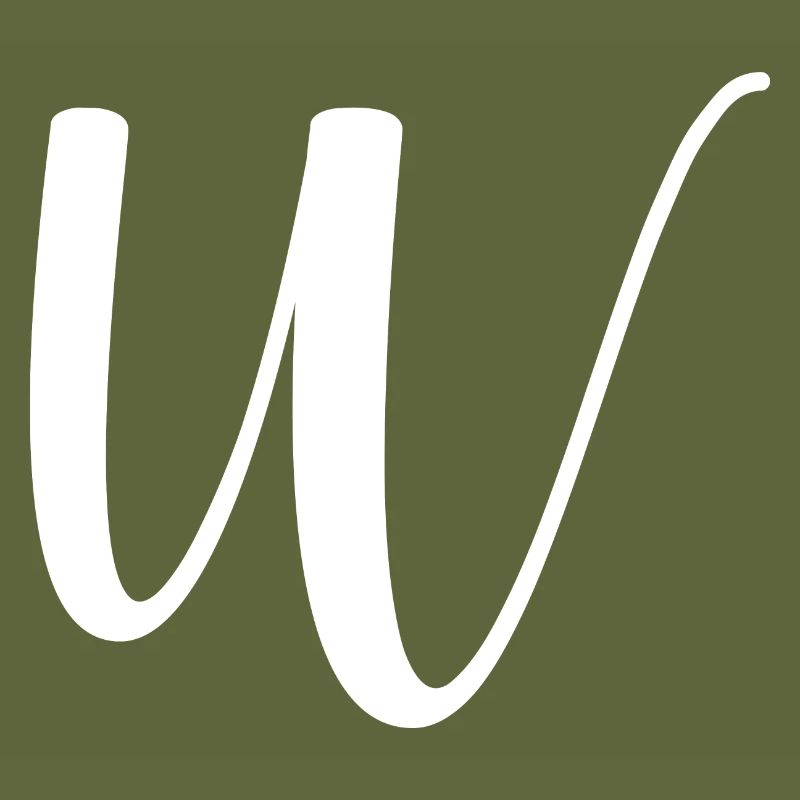 Calligraphie, initiale W