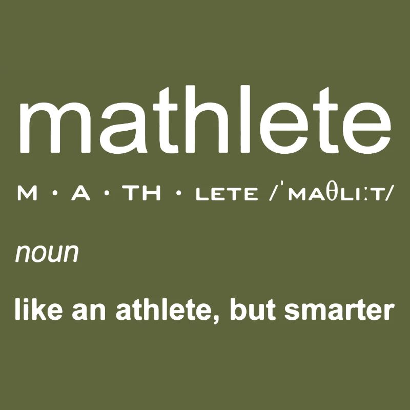 Mathlete Definition Funny Math Nerd