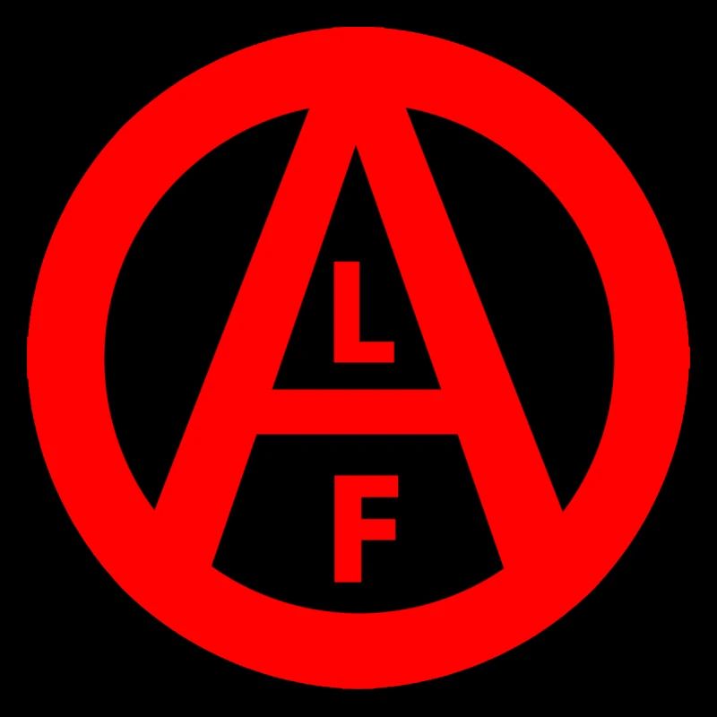 ALF symbol red