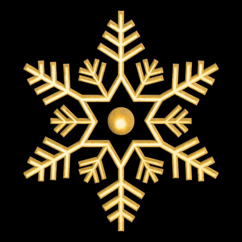 Flocon d’or Flocon d’or de flocon de neige doré