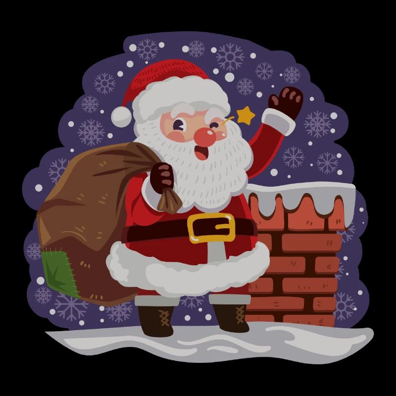 Der Weihnachtsmann ist da.