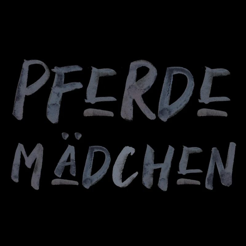 Pferdemädchen Pferd Mädchen Kinder Schrift
