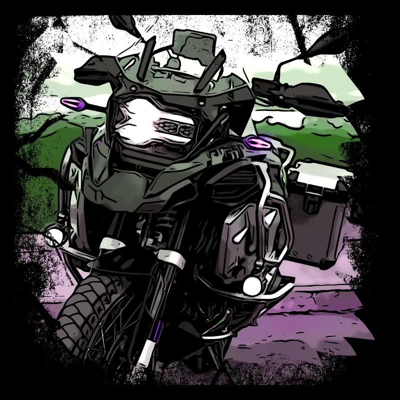 Motorcycle GS black
