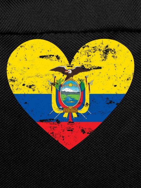 Flag Heart Ecuador Flag