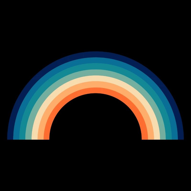 Regenbogen Kinder retro