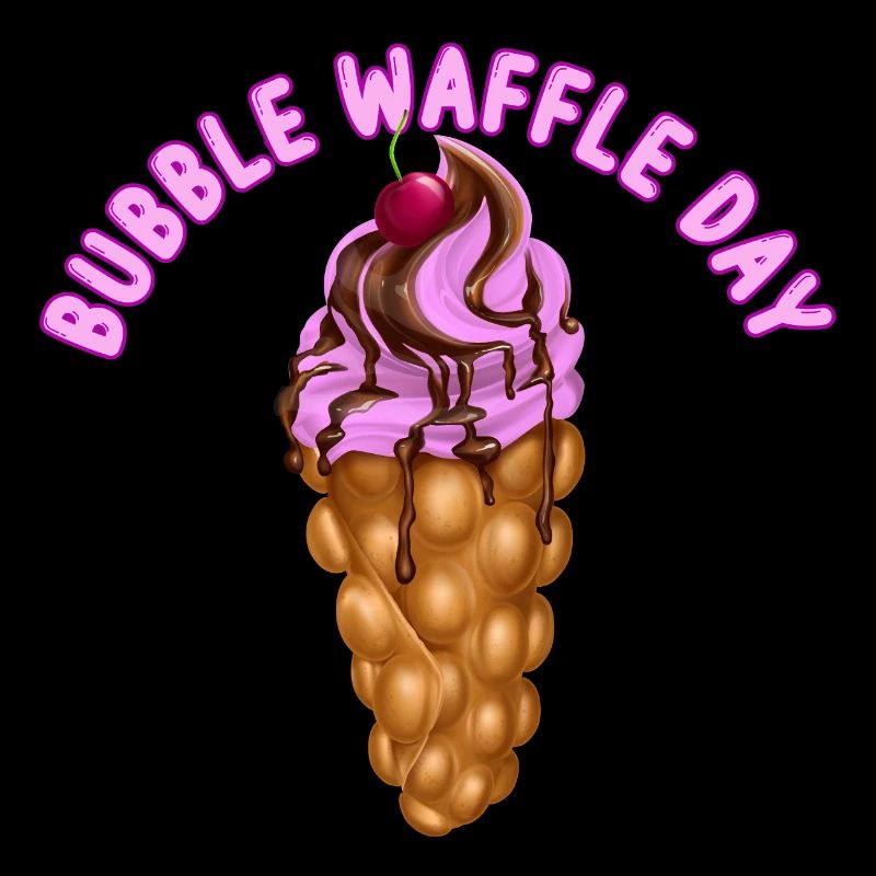 Bubble Waffle Day | Egg Waffle Foodtrend