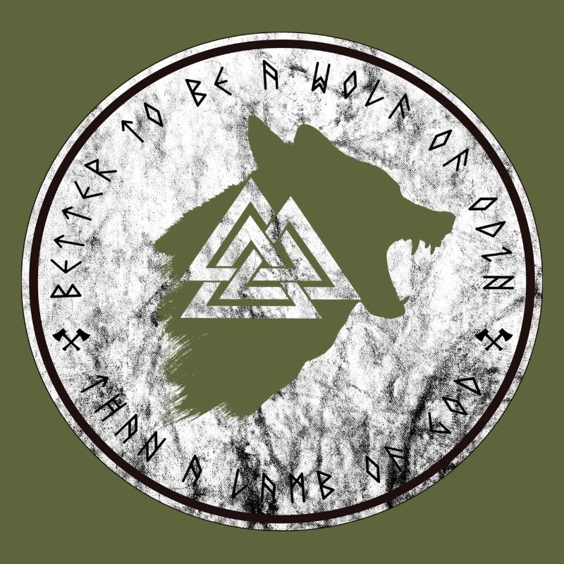 Wikinger Kompass Fenrir Wolf Vegvisir Kompass Valh
