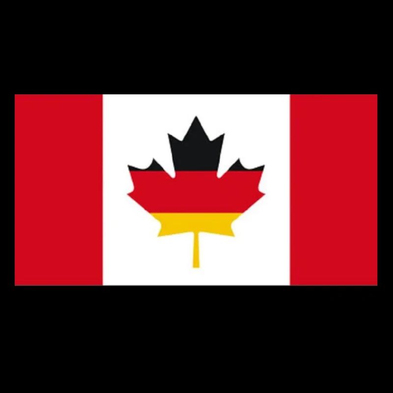 German-Canadian Maple Leaf Flag