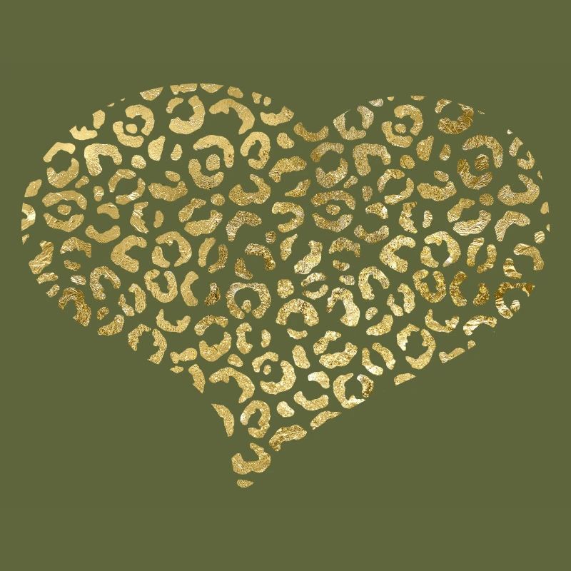 Heart leopard patterns