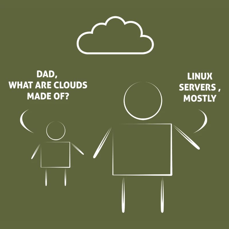Dad What Are Clouds Made Of Linux Servers Mostly