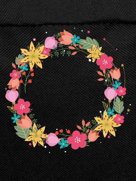 empty,flowers,flower wreath,floral,illustration